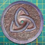 Brown and Blue Triquetra