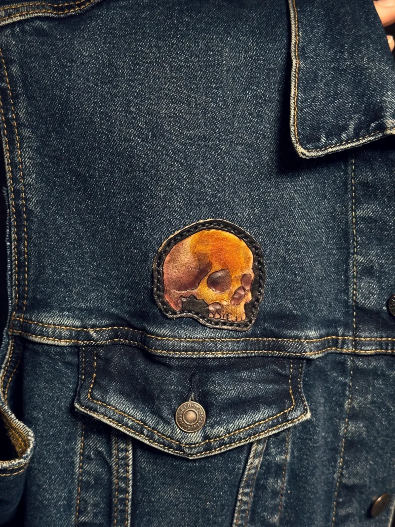 Leather Skull Morale Patch - Image 3