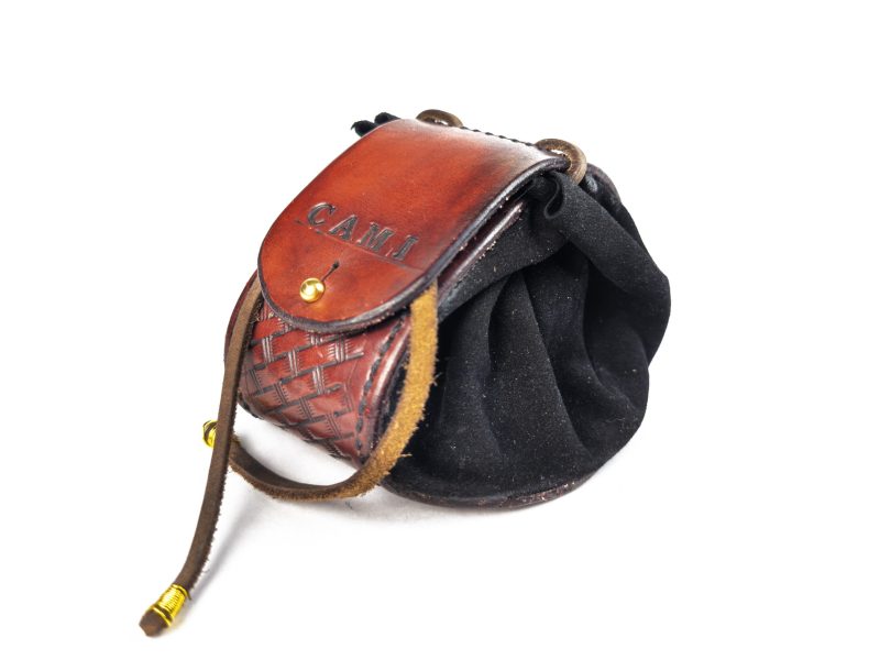 Large Leather Dice Bag With Custom Name - Image 2