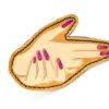 Lady PewPew Hands Leather Morale Patch - Image 2