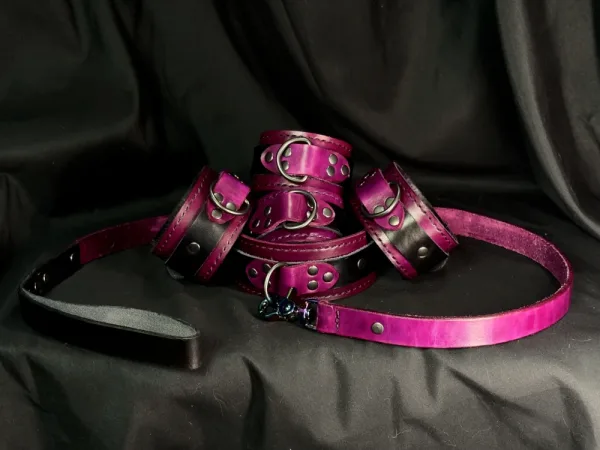Collar Cuff Leash Full Restraint Set